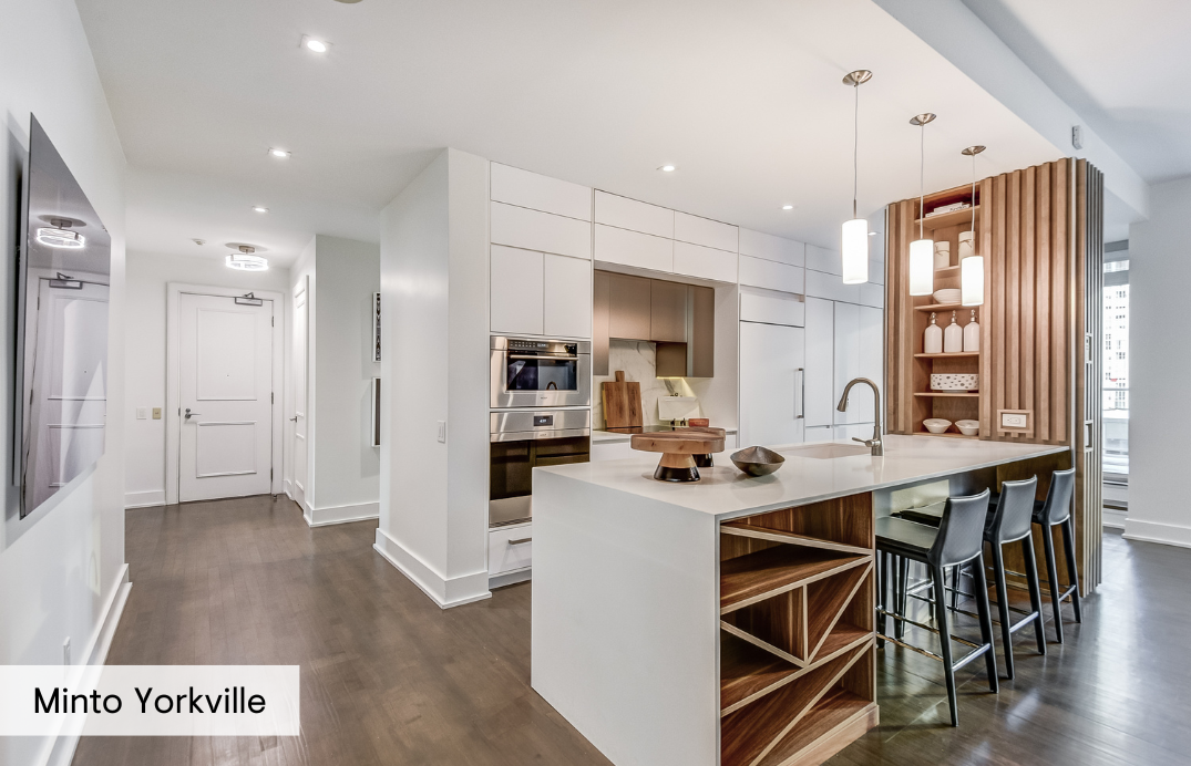 Kitchen Bar   Dining Room at 123 Portland in Toronto. Condo in King West by Minto Communities.